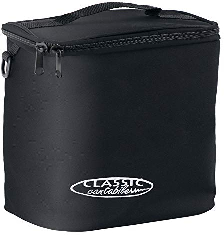 Classic Cantabile Multifunktionstasche klein - Für bis zu 3 Dämpfer und sonstiges Zubehör - Verstellbare Abtrennungen - Komplett gepolstert - schwarz