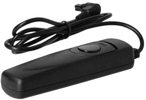 vhbw Disparador Remoto a Distancia, Cable Compatible con Canon EOS 6D Mark II, 5D Mark III, 5D Mark II cámara, 1 m, liberación en 2 Pasos