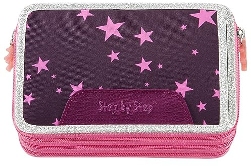 Step by Step XXL-Mäppchen, Unicorn Nuala, rosa-lila, 43-teilig, mit Schreibutensilien vorbestückt, für die 1. bis 4. Klasse