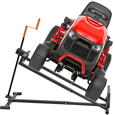 Thanaddo Rasentraktorheber Hebevorrichtung, Hebebühne Aufsitzmäher, Reinigungshilfe universal, Rasentraktorheber zum Aufsitzmähern oder Quads Stil 1