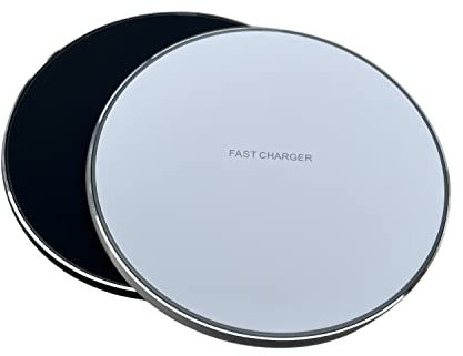 2x 10W Wireless Chargers Charging Pads Compatible For Samsung Galaxy S21/S20/S10/S10+/S10e/S9/S9+/S8/S7, 7.5W Compatible For Apple iPhone 13/12/SE/11/Xs/XR/X/8 Plus/8, 5W All Qi-Enabled Phones (Black)