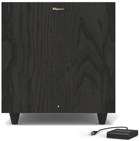 Klipsch R-80SWi 8-inch 150W Wireless Subwoofer with High Performance Driver for Deep Bass Black