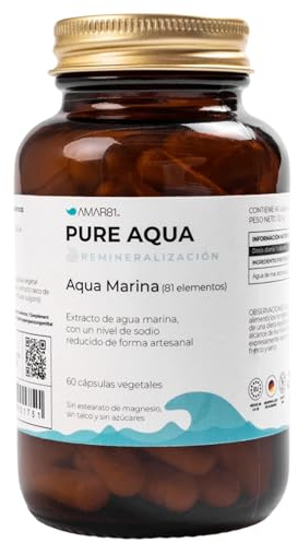 AMAR81 | Extracto de Agua de mar purificada con 81 minerales marinos y oligoelementos | PURE AQUA | 60 cápsulas