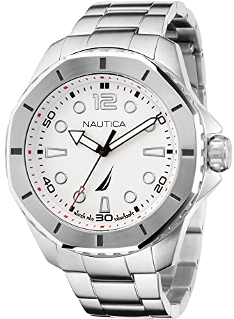 Nautica Men's KOH May Bay Sainless Steel Bracelet Watch (Model: NAPKMF204)