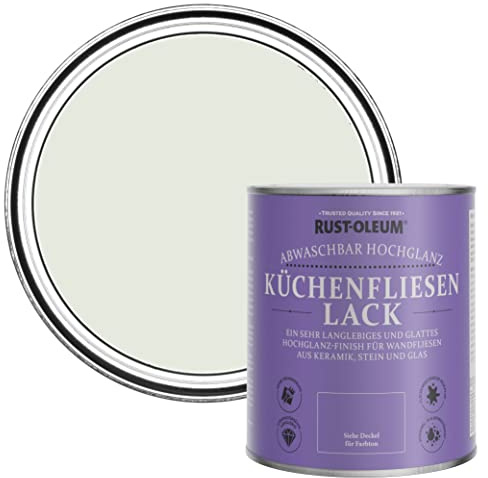 Rust-Oleum abwaschbare Küchenfliesenlack in hellgrün mit Hochglanz Finish - Salbei-Nebel 750ML