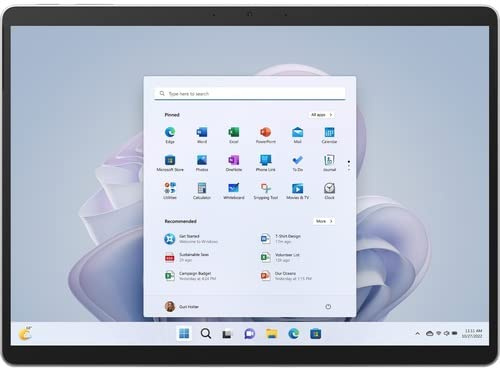 Microsoft Surface Pro 9 13 Tablet Intel Core i5-1245U 8GB RAM 256GB SSD Windows 11 Pro Platinum - QF1-00003