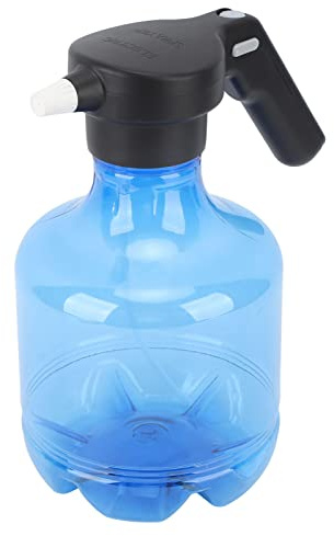 Focket Bottiglia Spray elettrica per Piante, spruzzatore Automatico a Batteria Ricaricabile da 3 Litri, Bottiglia Spray elettrica Trasparente con beccuccio Regolabile per Piante (Blu)