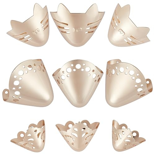 GORGECRAFT 6 Pieza 3 Estilos de Zapatos de Metal Protección Zapatos de Aleación Protector de Arrugas Cubierta de Punta de Tacón Alto Cubierta de Puntera Antiarrugas para Decoración de Zapatos