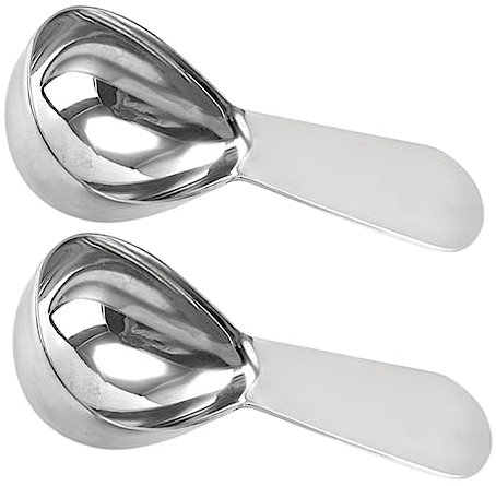 Cabilock 2 Cucharas Medidoras De Café De Acero Inoxidable 15ml Para Leche En Polvo Cacao Té y Cremas Medición Precisa Mango Cómodo