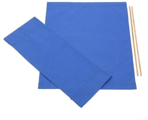Waschbaren Sitzbezügen Für Regiestuhl Aus Leinen Für Kosmetiker, Camping, Angeln, Klassisches Design Mit Blauen Und Weißen Streifen