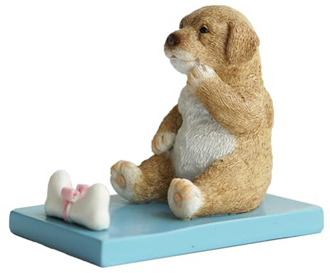 Tomotato Support de téléphone Portable Animal Mignon, Support de Bureau pour Smartphone, Support de téléphone Animal, Ornement de Bureau, décoration de Maison (Chien)