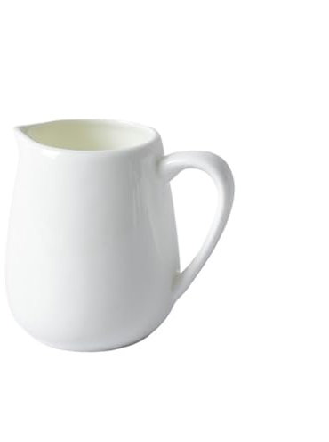 SDA287MZ Sauce Boat Fine Porcelain Sauce Jug White Mini Sauce Jug for Gravy and Salad Dressings Gravy Jug(180ml)
