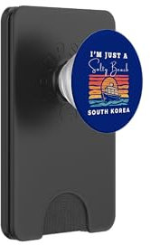 Salty Beach South Korea Travel Souvenir South Korea PopSockets PopWallet for MagSafe