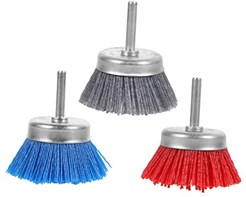 ULTECHNOVO 3pezzi Spazzole Per Lucidatura e Smerigliatura Ruote Polishing Per e Rimozione Accessori Per Trapano Per e
