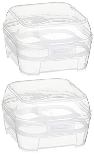 VILLCASE 2piezas Huevera Portátil De Plástico Con Rejillas Organizador De Huevos Para Acampar Para Senderismo Compacto Para Almacenar Huevos El Refrigerador