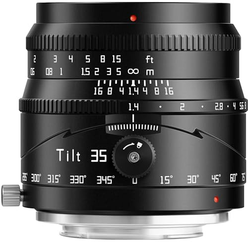 TTArtisan 35mm F1.4 Tilt Manual Lens Large Aperture APS-C Tilt Portrait Lens Compatible with Fuji X Mount Cameras X-A10,X-A2,X-A3,X-A5,X-A7,X-A1,X-A10(for Fuji)