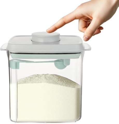 Dispenser per latte in polvere, 1700 ml, contenitore sigillato in polvere con cucchiaio, scatola portatile per latte in polvere, contenitore per proteine in polvere, adatto per la conservazione di