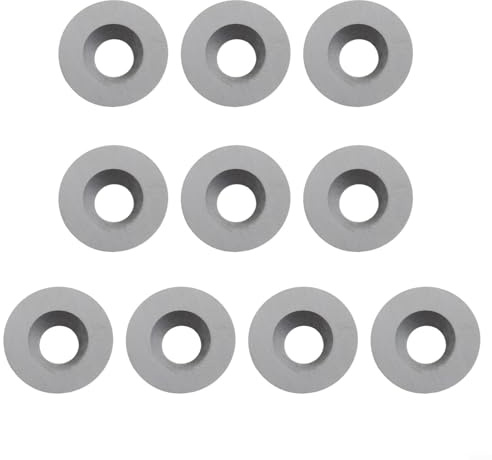 Lot de 10 burins ronds en carbure de tungstène de 12 mm pour tour à bois