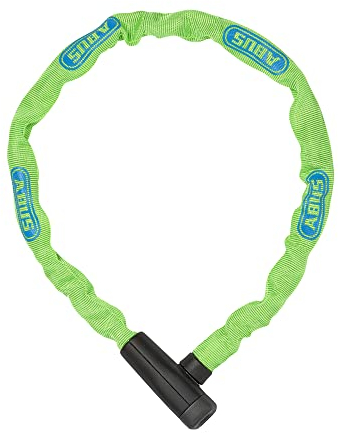 ABUS Kettenschloss Steel-O-Chain 5805K – Fahrradschloss aus Stahl – ABUS-Sicherheitslevel 5 – 75 cm – Gelb/Grün