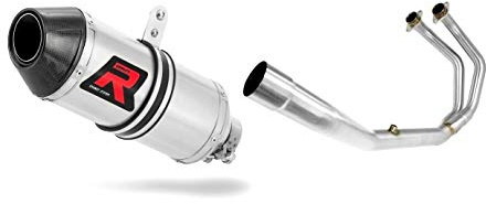 DOMINATOR Impianto di scarico Collettori Marmitta Silenziatore HP3 compatibile con YZF R3 2015-2021