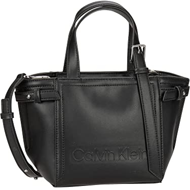 Calvin Klein Minimal Hardware Mini-Tragetasche für Damen, Einheitsgröße, Ck Black, One Size