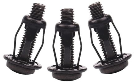 Rivetti a petalo in acciaio al carbonio nero Bullone a dado di bloccaggio M4 M5 M6 Rivetto in alluminio a ferro cavo Rivettatrice fissa Targa fissa for vite for auto(M6 Nut (5pcs))