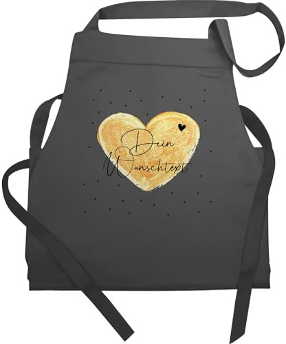 Geschenk mit Namen personalisiert by Shirtracer - Schürze - Aufdruck selbst gestalten - Dein Wunschtext I Geschenk personalisiert Weihnachten I Vatertag I Muttertag I Geburtstag