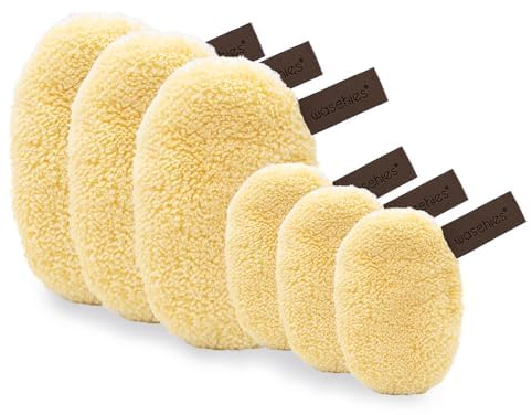 waschies waschbare Abschmink- & Reinigungspads 6er Set Pastel Yellow & Mini Edition, wiederverwendbar, hautschonend, hypoallergen, supersoft Abschminkpads für Erwachsene & Jugendliche, Alle Hauttypen
