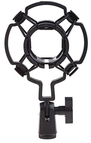 Anti-Vibration Microphone Shock Mount Support Large Diaphragm Condenser Mic Shockproof Mesh Stable&for Tough Holder