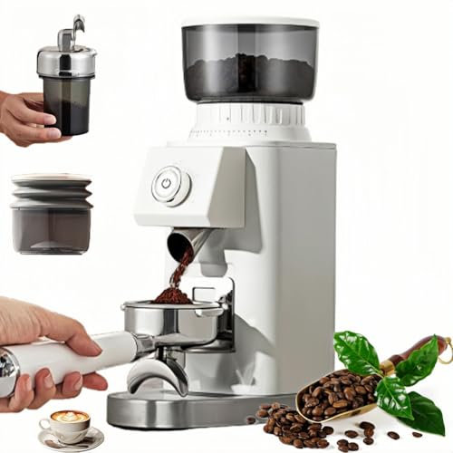 Moulin à café électrique, avec 24 réglages de mouture précis, mouture Automatique à Un Bouton, Moulin à Grains de café électrique de Grande capacité 100G, pour Usage Domestique, pour Expresso
