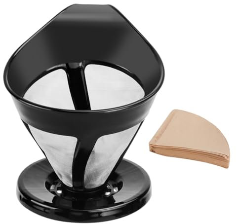 Cabilock Cafetera Manual De Goteo Con Filtros Coladores Reutilizables Herramienta De Acero Inoxidable Para Preparar Té En Casa