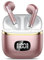 POMUIC Cuffie Bluetooth, Auricolari Bluetooth 5.4 Immersivo HIFl Sound Quality con 4 ENC Mic, Display di Potenza a LED, 40H Riproduzione, Impermeabile IPX7, Auricolari per IOS Android, Rosa chiaro