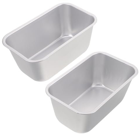 Holibanna 2piezas Molde Para Pastel Rectangular Molde Para Hornear Forma De Tostada Fácil De Limpiar Para Lavavajillas Para Postres De Fiesta y Tartas De Queso