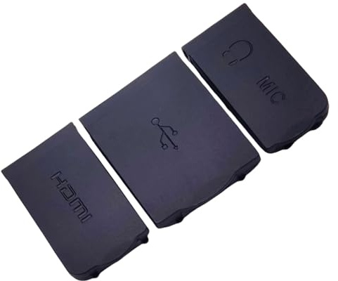 Lot de 3 capuchons de protection pour interfaces USB/microphone pour appareil photo reflex numérique D810 Empêche les dommages causés par l'eau