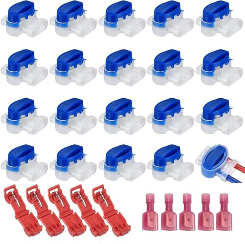 20 Stk Mähroboter Kabelverbinder Wasserdicht Verbinder Cable Connectors Anschlussklemmen Kabelklemmen 314 Kabel Verbinder für Mähroboter Garten Outdoor