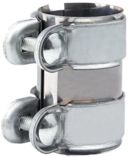 Morsetto di scarico universale da 2/2,5, giunto sovrapposto + bulloni, fascetta for flange for una tenuta sicura, for silenziatori, tubi di scarico, sistemi Catback(2.5inch)