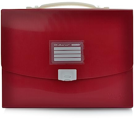Office Box Starrer Koffer mit Silikongriff und Schnappverschluss – ideal für Folien, Basteln und den täglichen Gebrauch. 100 % recycelbares Material mit hoher Widerstandsfähigkeit und 12