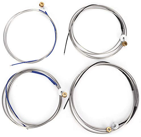 Dpofirs Corde de Contrebasse Professionnelle, Pas Facile à Endommager la Corde de Contrebasse en Acier de la Fabrication Fine pour la Réparation Maître Double Basse