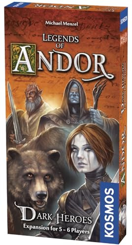 Thames & Kosmos, 692841, Legends of Andor: Dark Heroes (Expansion), Compatible with Part 1 & 3, Cooperative Board Game, 2-6 Players, Ages 10+