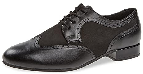 Diamant Chaussures de Danse Hommes 089-026-145-V - Cuir/Nubuck Noir - Extra Large - Talon Standard de 2 cm - Taille: UK 9,5
