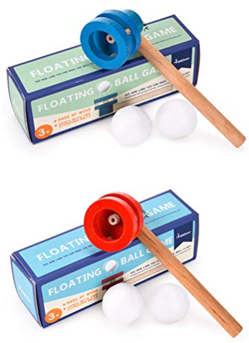 TOYANDONA Bola de león flotante para niños, silbato de juguete, juguete para malabares, sorpresa de cumpleaños infantil, regalo para niños, juguete de palo, obsequios, color azul