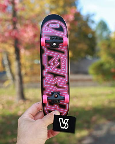Braille Skateboarding Neon First Try Braille Handskate Handboard/Hand Board 11 Deck - Skateboard für die Hände + Vamos Skate Co Sticker