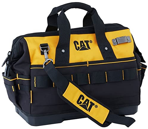 CATERPILLAR - Sac à outils 25 L 18 poches extérieures 12 poches intérieures Léger Polyester 600D / PVC