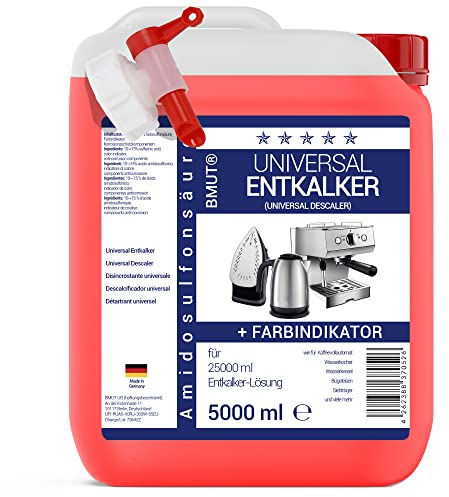 5 Liter Entkalker Universalentkalker Konzentrat, wie für Kaffeevollautomat, Wasserkocher etc. im Kanister – für 40 Entkalkungen/Anwendungen