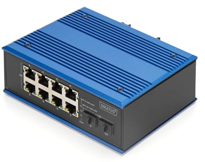Digitus Industrial 8 +2-Port Gigabit Ethernet Switch. SwitcH-Typ: Unmanaged. Basic Switching RJ-45 Ethernet PortS-Typ: Gigabit Ethernet (10/100/1000)