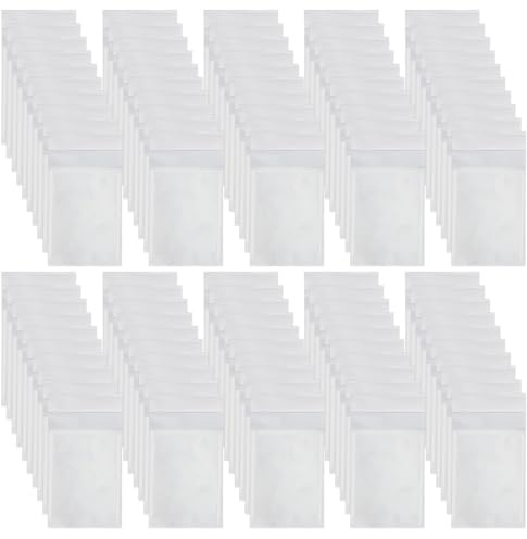 XINGSUI 100 Pièces de sacs à biscuits autocollants, sacs d'emballage en cire fondue, sacs pour aliments, sacs à pâtisserie, sacs à biscuits, sacs cadeaux transparents(6.5 * 8.5cm)