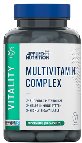 Applied Nutrition - Multi-Vitamin Complex - Advanced Formula - Best Nutritional Support - Best Cognitive Function - Optimal Health Boost (90 Capsules)