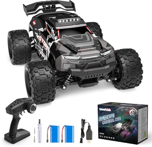 snookids Fjärrstyrd bil – 1:18 höghastighets-RC bil offroad buggy 40 km/h, 2,4 GHz 4WD All Terrain RC Drift Car monstertruck leksak, gåva för barn vuxna