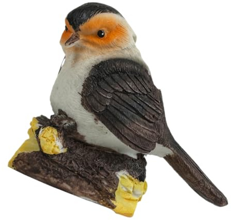 Happyyami Statue Oiseau Lampe Solaire de Jardin Extérieur en Résine | Allumage Automatique Nocturne, Charge Diurne, Anti-décoloration, pour Massifs Fleuris et Pelouse