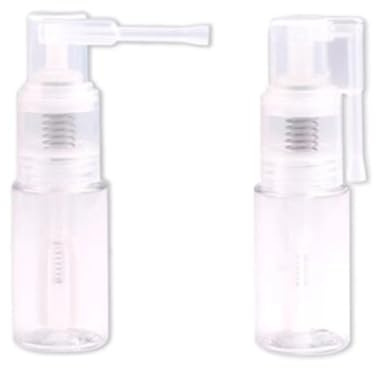 kkrrammii 2 Pcs Glitter Duster Sprayer Transparent Craft Glitter Spray Bottle Empty Multi Purpose Plastic Powder Pump Bottle Portable 35ml Bottles for Scrapbooking Cardmaking DIY Decorations Clear